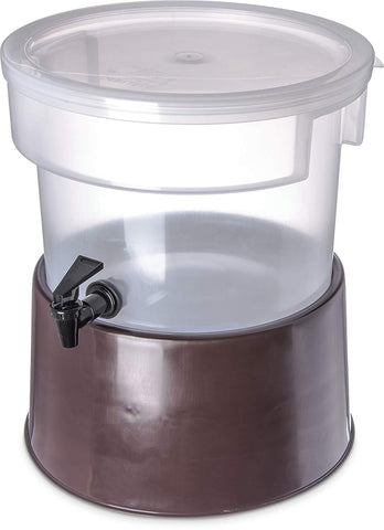 Carlisle 220930 Break-Resistant Beverage Dispenser, 5 Gallon, Clear