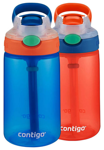 Contigo AUTOSPOUT Straw Gizmo Flip Kids Water Bottle, 14 oz, Sprinkles with Owl Parliament (2004943)