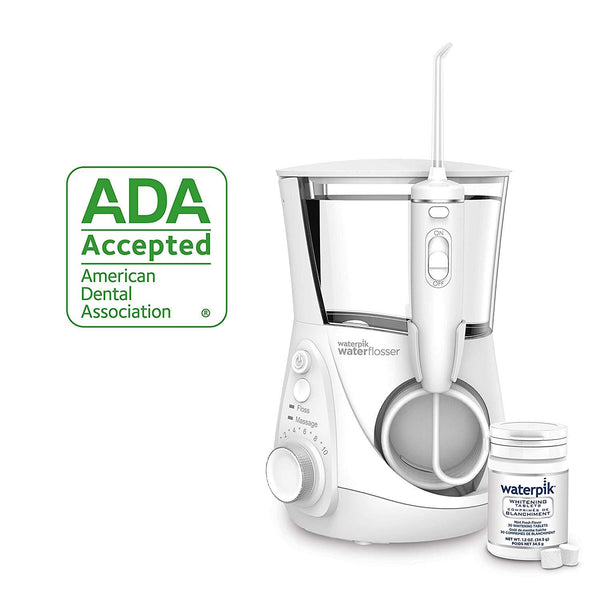 Waterpik Water Flosser Electric Dental Countertop Oral Irrigator For Teeth – Aquarius Professional, WP-660 White