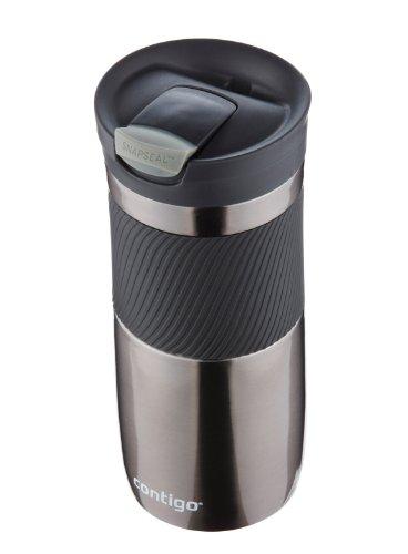 Contigo Stainless Steel Travel Mug | Vacuum-Insulated Coffee Mug | SNAPSEAL Byron Travel Mug, 24oz, Matte Black