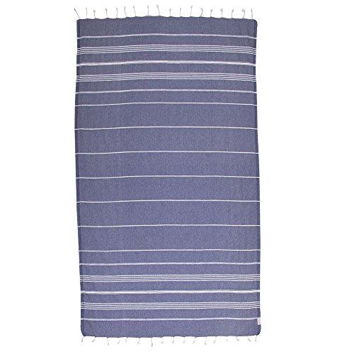 Turkish Bath and Beach Towel Set of 4 Variety Colors Classic Peshtemal 100% Cotton Oversized 39 X 70 Stylish Bath Beach Spa and Pool Towels