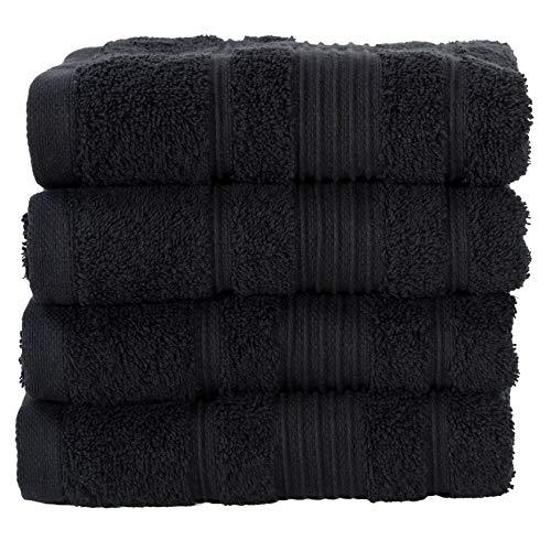 Qute Home Towels 100% Turkish Cotton Gray Bath Towels Set | Super Soft Highly Absorbent | Spa & Hotel Towels Quality Quick Dry Grey Towel Sets for Bathroom, Shower Towel, Gym –(Bath Towel - Set of 2)