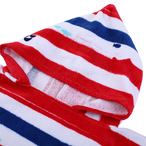 PERYOUN Stripe Kids Baby Hooded Bath/Beach/Pool Towel 100% Cotton