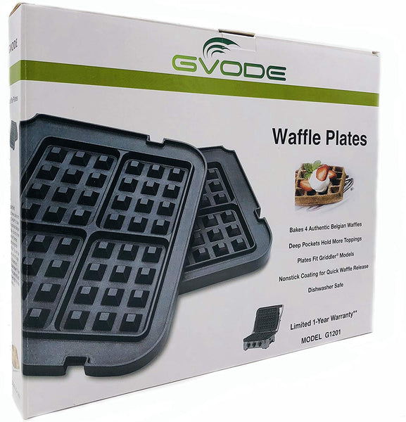 Gvode Waffle Plates for Cuisinart Griddler GR-4N /GRID-8N /GR-5B Series (Not for Model GR-4/GRID-8)