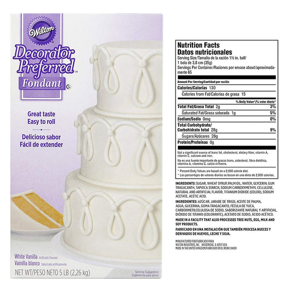 Wilton Decorator Preferred White Fondant, 5 lb.