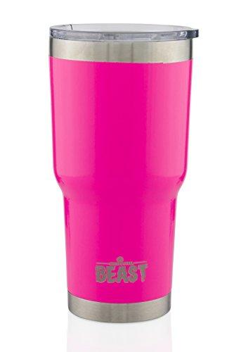 BEAST 30 oz Black Tumbler - Stainless Steel Vacuum Insulated Rambler Coffee Cup Double Wall Travel Flask (30 oz, Matte Black)