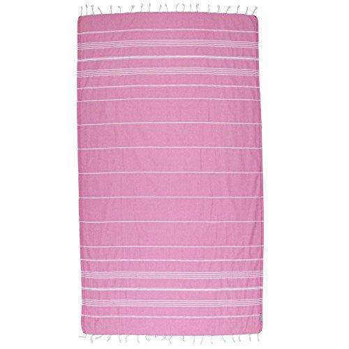 Turkish Bath and Beach Towel Set of 4 Variety Colors Classic Peshtemal 100% Cotton Oversized 39 X 70 Stylish Bath Beach Spa and Pool Towels