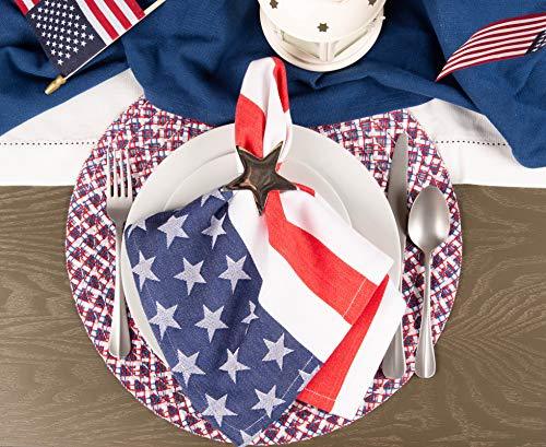 DII 14x74" Jute/Burlap Table Runner, 4th of July - Perfect for Independence Day, July 4th Party, Summer BBQ and Outdoor Picnics