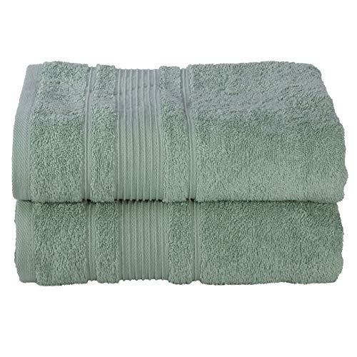 Qute Home Towels 100% Turkish Cotton Gray Bath Towels Set | Super Soft Highly Absorbent | Spa & Hotel Towels Quality Quick Dry Grey Towel Sets for Bathroom, Shower Towel, Gym –(Bath Towel - Set of 2)