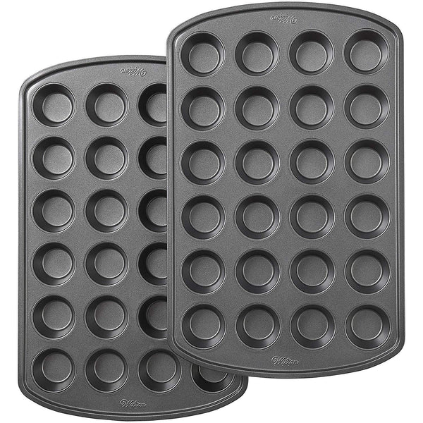 Wilton Perfect Results Non-Stick Mini Muffin and Cupcake Pan, 24-Cup