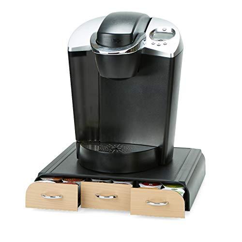 Mind Reader 'Anchor' Triple Drawer K-Cup Dolce Gusto, CBTL, Verismo Single Serve Coffee Pod Holder, Black