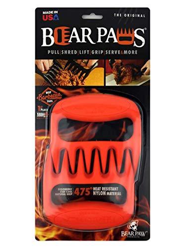 The Original Bear Paws Shredder Claws - Easily Lift, Handle, Shred, and Cut Meats - Essential for BBQ Pros - Ultra-Sharp Blades and Heat Resistant Nylon