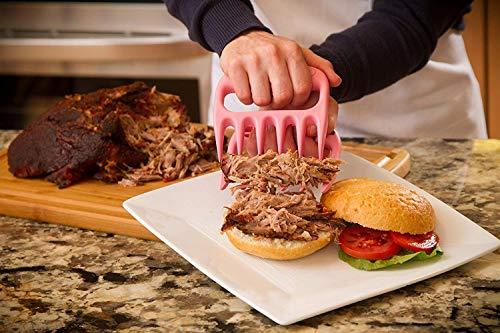 The Original Bear Paws Shredder Claws - Easily Lift, Handle, Shred, and Cut Meats - Essential for BBQ Pros - Ultra-Sharp Blades and Heat Resistant Nylon