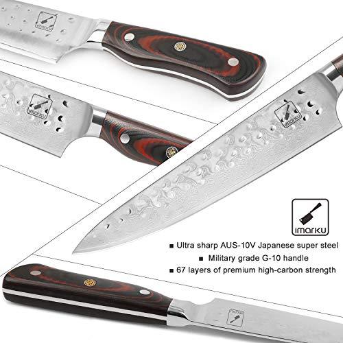 Imarku Pro Kitchen 8 Inch Chef's Knife High Carbon Stainless Steel Sharp Gyutou Knives Ergonomic Equipment