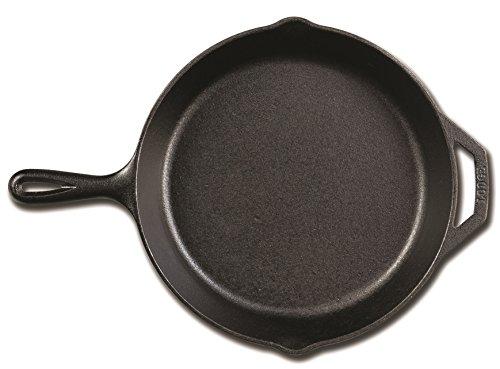 Lodge Cast Iron Skillet, Pre-Seasoned and Ready for Stove Top or Oven Use, 10.25", Black