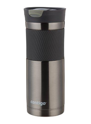 Contigo Stainless Steel Travel Mug | Vacuum-Insulated Coffee Mug | SNAPSEAL Byron Travel Mug, 24oz, Matte Black