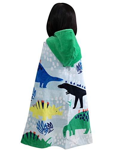 Athaelay Kids Beach Towels for 1 to 5 Years Old, Cotton, Use for Baby Toddler Boys Bath Pool Swim Poncho Cover-ups Cape, Extra Large 24x48, Ultra Breathable and Soft for All Seasons, Shark Theme