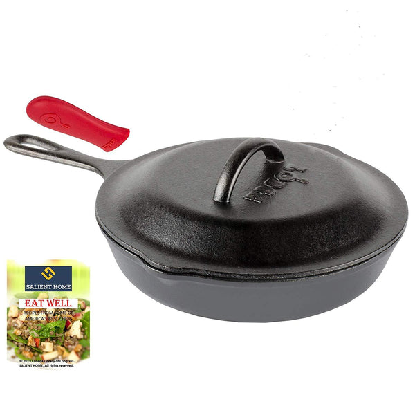 Lodge Cast Iron Skillet, Pre-Seasoned and Ready for Stove Top or Oven Use, 10.25", Black