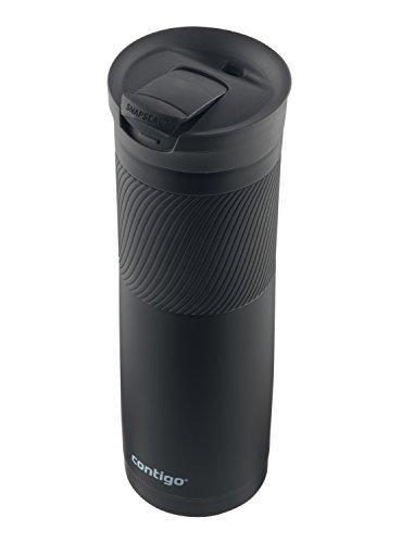 Contigo Stainless Steel Travel Mug | Vacuum-Insulated Coffee Mug | SNAPSEAL Byron Travel Mug, 24oz, Matte Black