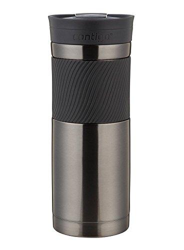 Contigo Stainless Steel Travel Mug | Vacuum-Insulated Coffee Mug | SNAPSEAL Byron Travel Mug, 24oz, Matte Black