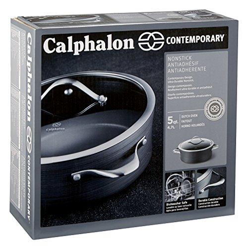 Calphalon Contemporary Hard-Anodized Aluminum Nonstick Cookware, Omelette Fry Pan, 10-inch and 12-inch Set, Black, New Version - 2018986