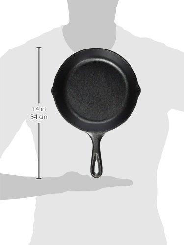 Lodge Cast Iron Skillet, Pre-Seasoned and Ready for Stove Top or Oven Use, 10.25", Black