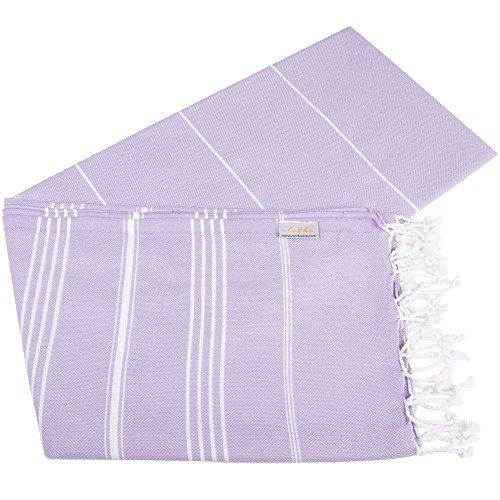 Turkish Bath and Beach Towel Set of 4 Variety Colors Classic Peshtemal 100% Cotton Oversized 39 X 70 Stylish Bath Beach Spa and Pool Towels