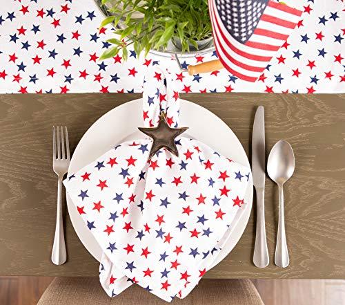 DII 14x74" Jute/Burlap Table Runner, 4th of July - Perfect for Independence Day, July 4th Party, Summer BBQ and Outdoor Picnics