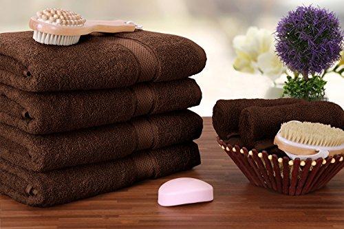 Utopia Towels Luxurious Bath Towels, 4 Pack, Grey