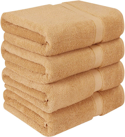 Utopia Towels Luxurious Bath Towels, 4 Pack, Grey