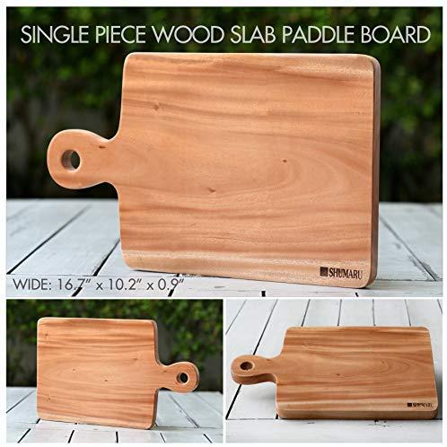 Medium-Large Single Piece Mahogany Wood Cutting Board 15.7 x 11 x 1.1