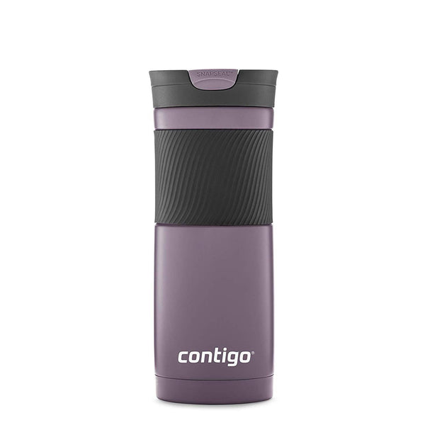 Contigo Stainless Steel Travel Mug | Vacuum-Insulated Coffee Mug | SNAPSEAL Byron Travel Mug, 24oz, Matte Black