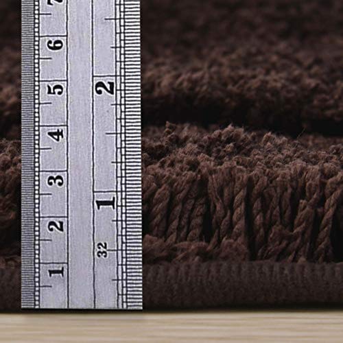 TOMORO Non-Slip Bathroom Rug Super Absorbent Bath Mat Extra Soft Microfibers Anti-Skid TPR Bottom (17.5 x 27 inch, White)