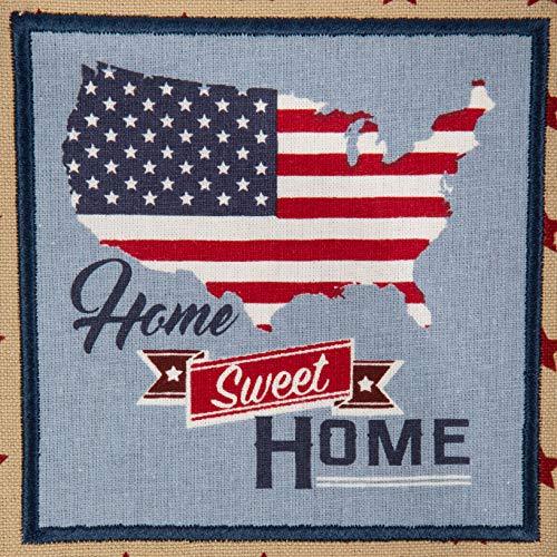 DII 14x74" Jute/Burlap Table Runner, 4th of July - Perfect for Independence Day, July 4th Party, Summer BBQ and Outdoor Picnics