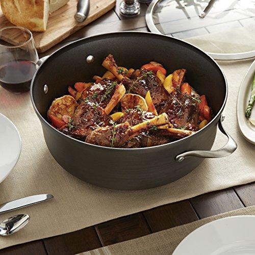 Calphalon Contemporary Hard-Anodized Aluminum Nonstick Cookware, Omelette Fry Pan, 10-inch and 12-inch Set, Black, New Version - 2018986