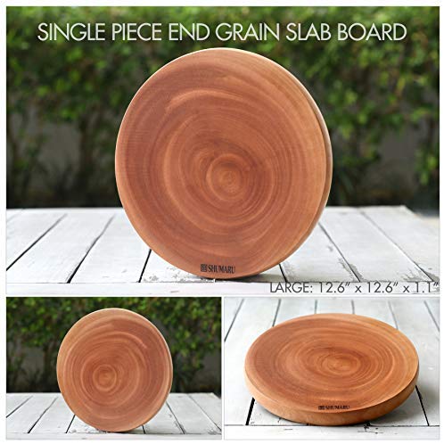 Medium-Large Single Piece Mahogany Wood Cutting Board 15.7 x 11 x 1.1