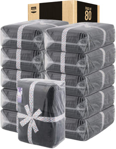 Utopia Towels 8 Piece Towel Set, Dark Grey, 2 Bath Towels, 2 Hand Towels, and 4 Washcloths