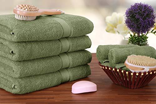 Utopia Towels Luxurious Bath Towels, 4 Pack, Grey