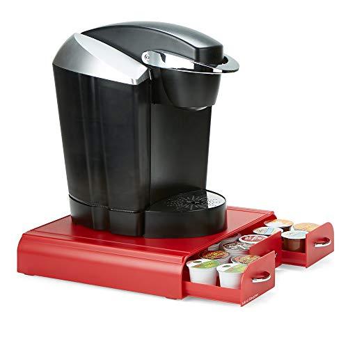 Mind Reader 'Anchor' Triple Drawer K-Cup Dolce Gusto, CBTL, Verismo Single Serve Coffee Pod Holder, Black