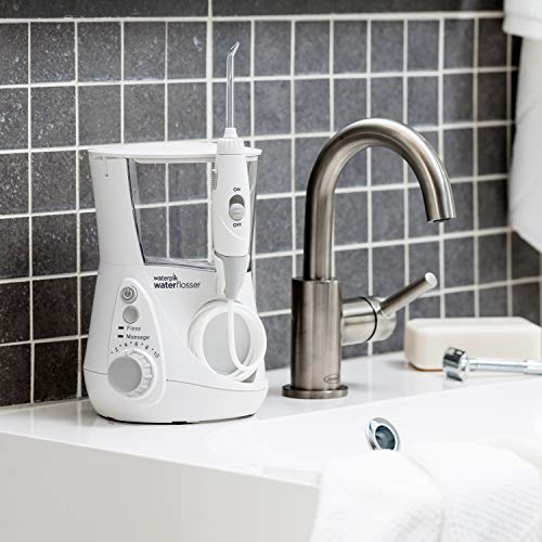 Waterpik Water Flosser Electric Dental Countertop Oral Irrigator For Teeth – Aquarius Professional, WP-660 White