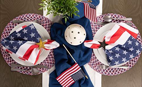 DII 14x74" Jute/Burlap Table Runner, 4th of July - Perfect for Independence Day, July 4th Party, Summer BBQ and Outdoor Picnics