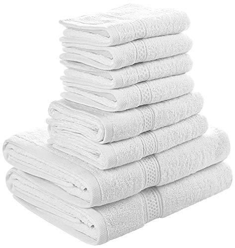 Utopia Towels 8 Piece Towel Set, Dark Grey, 2 Bath Towels, 2 Hand Towels, and 4 Washcloths