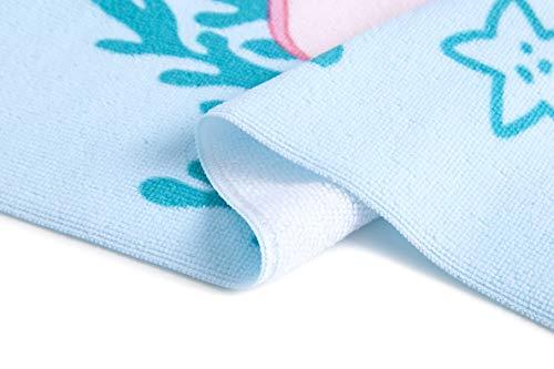 HETH Kids Hooded Beach and Bath Towel 100% Cotton Beach Swimming Coverup for Age 2-8 Years Old Multi-use for Bath/Shower/Pool(Tiger Shark)