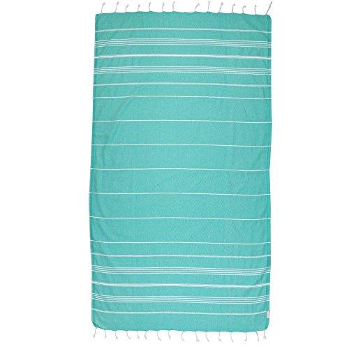 Turkish Bath and Beach Towel Set of 4 Variety Colors Classic Peshtemal 100% Cotton Oversized 39 X 70 Stylish Bath Beach Spa and Pool Towels