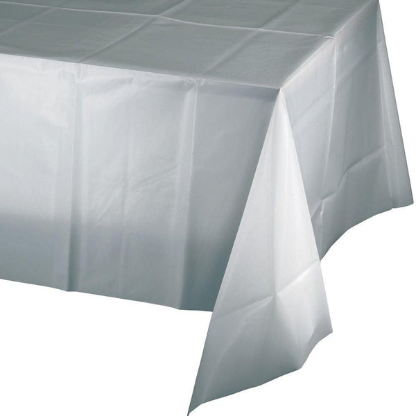 Mountclear 12-Pack Disposable Plastic Tablecloths 54" x 108" Rectangle Table Cover (Gold)