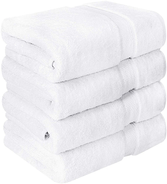 Utopia Towels Luxurious Bath Towels, 4 Pack, Grey