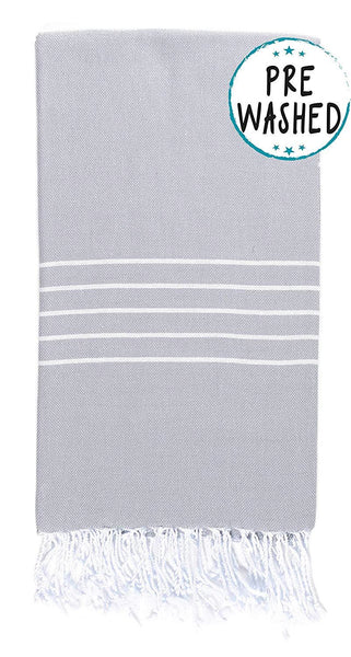 WETCAT Original Turkish Beach Towel (39 x 71) - Prewashed Peshtemal, 100% Cotton - Highly Absorbent, Quick-Drying and Ultra-Soft - Washer-Safe, No Shrinkage - Stylish, Eco-Friendly - [Aqua]