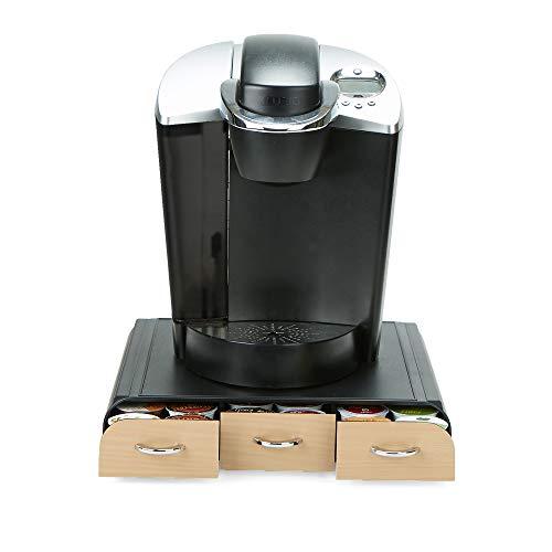 Mind Reader 'Anchor' Triple Drawer K-Cup Dolce Gusto, CBTL, Verismo Single Serve Coffee Pod Holder, Black