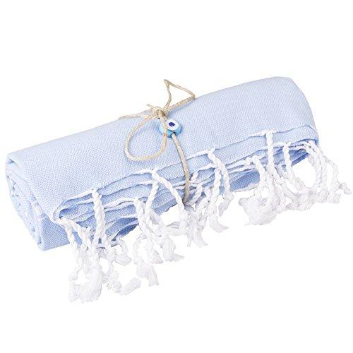 Turkish Bath and Beach Towel Set of 4 Variety Colors Classic Peshtemal 100% Cotton Oversized 39 X 70 Stylish Bath Beach Spa and Pool Towels