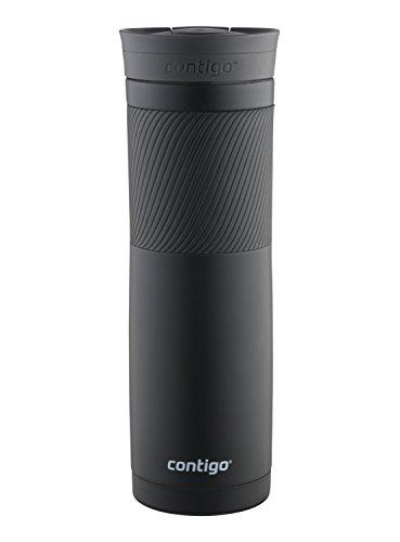 Contigo Stainless Steel Travel Mug | Vacuum-Insulated Coffee Mug | SNAPSEAL Byron Travel Mug, 24oz, Matte Black